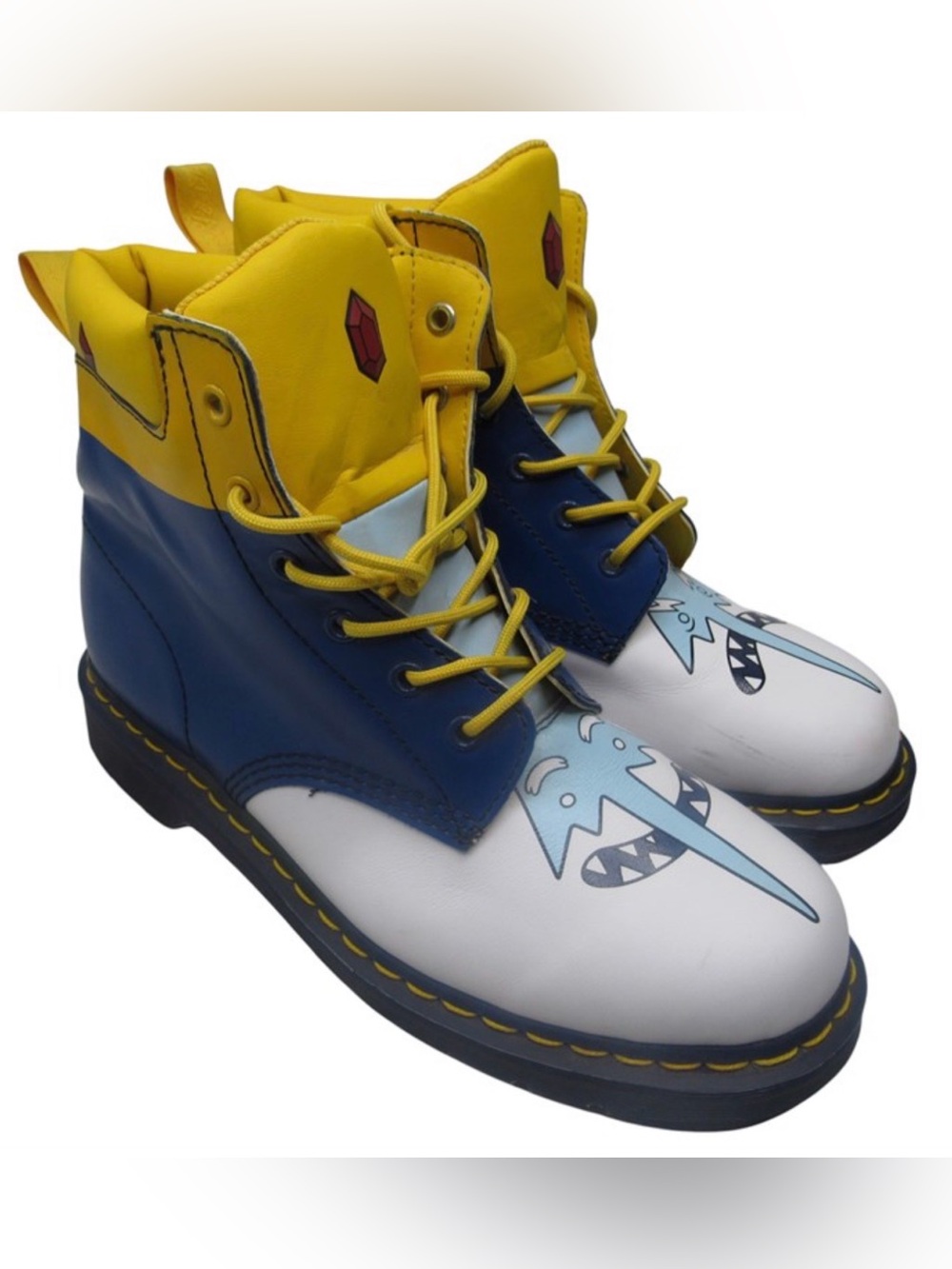 Dr. Martens Adventure Time Ice King Boots, 10M/11L (Unisex) graphic leather
